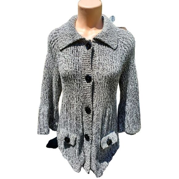 Ann Taylor Sweaters - Ann Taylor Button Up Cardigan Sweater 3/4 Sleeve Women's Size Large Warm Heavy